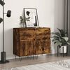 vidaXL Buffets 2 pcs ch&ecirc;ne fum&eacute; 40x35x70 cm bois d'ing&eacute;nierie