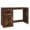 vidaXL Bureau avec tiroir ch&ecirc;ne fum&eacute; 115x50x75 cm bois d'ing&eacute;nierie