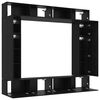 vidaXL Ensemble meuble TV 8 pcs Ch&ecirc;ne noir Bois d'ing&eacute;nierie