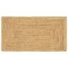 vidaXL Tapis de zone Beige 60 x 200 cm Jute