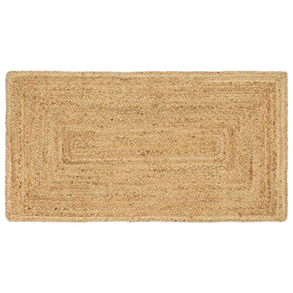 vidaXL Tapis de zone Beige 60 x 200 cm Jute