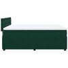 vidaXL Sommier &agrave; lattes de lit et matelas Vert fonc&eacute; 160x200cm Velours