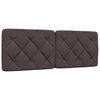 vidaXL Lit avec matelas marron fonc&eacute; 140x190 cm tissu