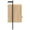 vidaXL Table de chevet murale ch&ecirc;ne sonoma 40x30x61 cm