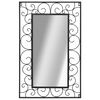 vidaXL Miroir mural Rectangulaire 50 x 80 cm Noir