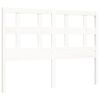 vidaXL Cadre de lit sans matelas blanc 120x200 cm bois massif