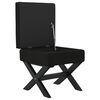 vidaXL Tabouret de rangement Noir 45x45x49 cm Velours