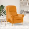 vidaXL fauteuil Jaune fonc&eacute; 76 x 94 x 102 cm tissu