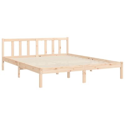 vidaXL Cadre de lit sans matelas bois de pin massif