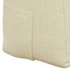 vidaXL Coussin de Dos Cr&egrave;me 100 x 24 x 50 cm tissu