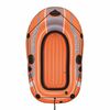 Bestway Bateau &agrave; ramer avec stockage Orange 155 x 93 cm Vinyle