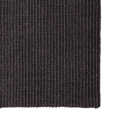 vidaXL Tapis en sisal pour griffoir noir 80x300 cm