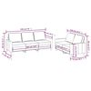 vidaXL Ensemble de canap&eacute;s 2 pcs avec coussins Gris clair Tissu