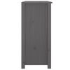 vidaXL Buffet Gris 100x35x74 cm Bois massif de pin
