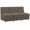 vidaXL Unit&eacute; de Sofa Modulaire Sans Accoudoirs 3 pc Gris fonc&eacute;