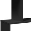 vidaXL &Eacute;tag&egrave;re s&eacute;paratrice de pi&egrave;ce &agrave; 6 niveaux noir 70x24x193 cm