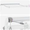 vidaXL Auvent r&eacute;tractable automatique avec LED marron 300x250 cm