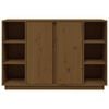 vidaXL Buffet Marron miel 120x35x80 cm Bois massif de pin