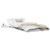 vidaXL Cadre de lit Marron 75 x 190 cm bois