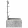vidaXL Table de Toilette Gris 83 x 40 x 70 cm Bois d'ing&eacute;nierie