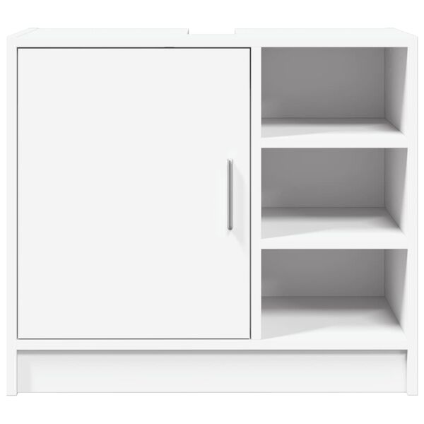 vidaXL Armoire de lavabo blanc 63x29x55 cm bois d'ing&eacute;nierie