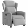 vidaXL Fauteuil inclinable électrique gris nuage tissu
