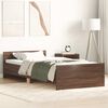 vidaXL Cadre de lit sans matelas ch&ecirc;ne marron 100x200 cm