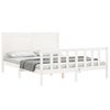 vidaXL Cadre de lit sans matelas blanc 160x200 cm bois de pin massif