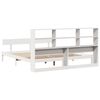 vidaXL Lit biblioth&egrave;que sans matelas blanc 180x200 cm bois pin massif