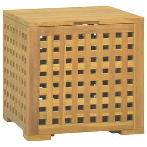 vidaXL Bo&icirc;te &agrave; corde 40x40x40 cm Bois massif de teck