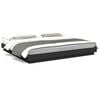 vidaXL Cadre de lit avec lumi&egrave;res LED sans matelas noir 180x200 cm