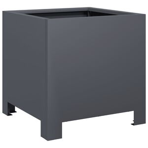 vidaXL Jardini&egrave;re anthracite 30x30x30 cm acier