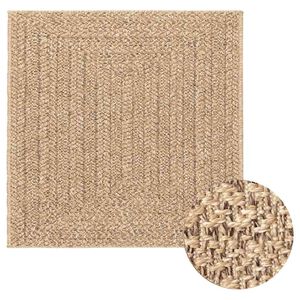 vidaXL Tapis ZIZUR 240x240 cm aspect de jute int&eacute;rieur et ext&eacute;rieur