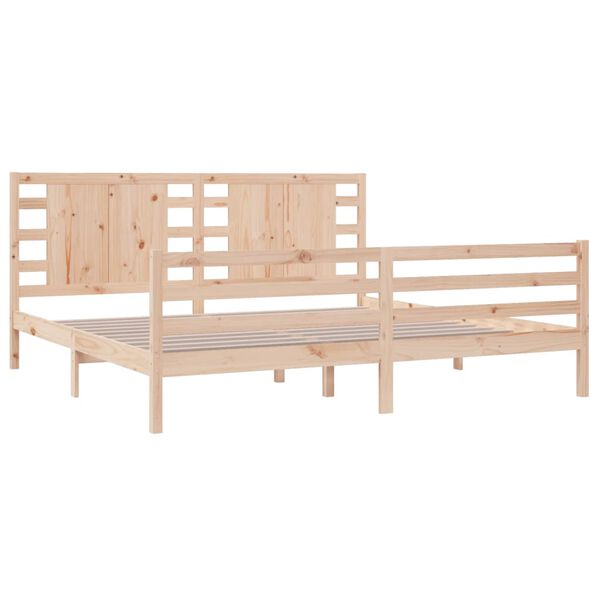 vidaXL Cadre de lit sans matelas 200x200 cm bois massif de pin