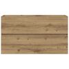 vidaXL Armoire d'&eacute;vier ch&ecirc;ne artisanal 90x38,5x45 cm bois d'ing&eacute;nierie
