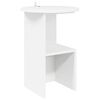 vidaXL Table d'appoint Blanc &Oslash; 39,5 x 55 cm Bois d'ing&eacute;nierie