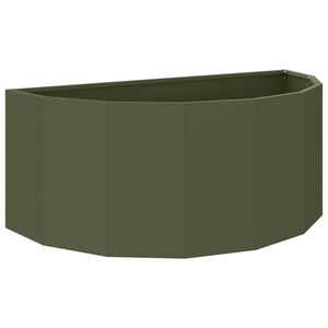 vidaXL Jardini&egrave;re Vert olive 90 x 45 x 35 cm Acier