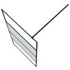 vidaXL Paroi de douche Noir 100x195 cm Verre ESG demi-d&eacute;poli