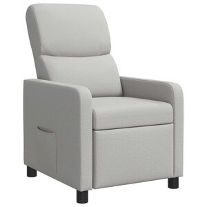 vidaXL Fauteuil inclinable Gris nuage Tissu