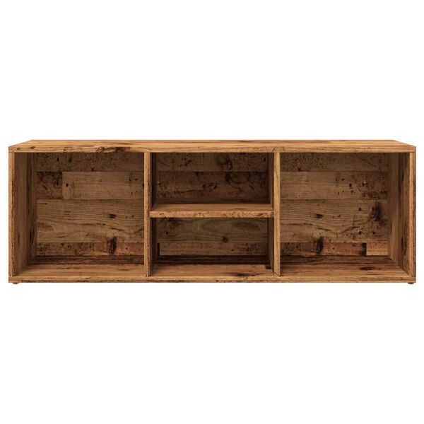vidaXL Banc de rangement &agrave; chaussures vieux bois 105x35x35 cm