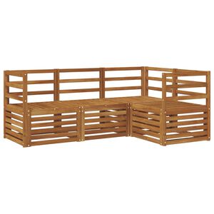 vidaXL Ensemble de canap&eacute;s d'ext&eacute;rieur 4 pc Naturel Polyester