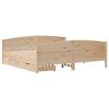 vidaXL Cadre de lit sans matelas 200x200 cm bois massif de pin