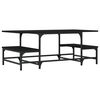 vidaXL Table basse noir 100x50,5x40 cm bois d'ing&eacute;nierie
