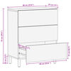 vidaXL Buffet noir 60x33x75 cm bois d'ing&eacute;nierie