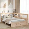 vidaXL Lit biblioth&egrave;que sans matelas 120x190 cm bois de pin massif
