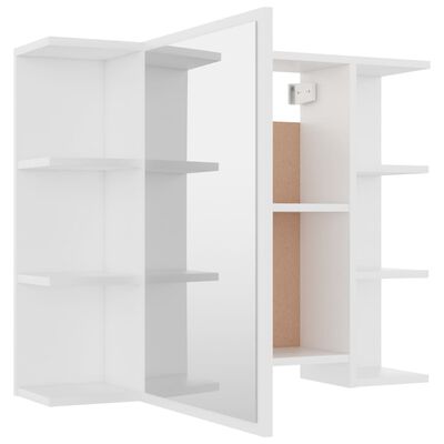 vidaXL Ensemble de meubles de salle de bain 3pcs Blanc Bois ingénierie