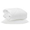 vidaXL Duvet toutes saisons 155 x 200 cm 350 GSM Microfibre Blanc