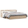 vidaXL Cadre de lit avec t&ecirc;te de lit 180x200 cm bois de pin massif