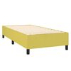 vidaXL Sommier &agrave; lattes de lit matelas et LED Vert 100x200 cm Tissu