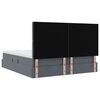 vidaXL Lit de Rangement avec matelas Gris fonc&eacute; 180 x 200 cm Velours